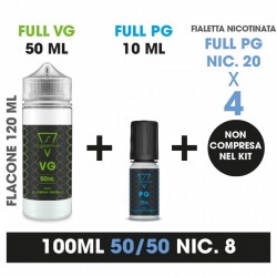 Kit Suprem-e 50/50 Nic 8 - ( Vg50ml/120 + Pg10ml )
